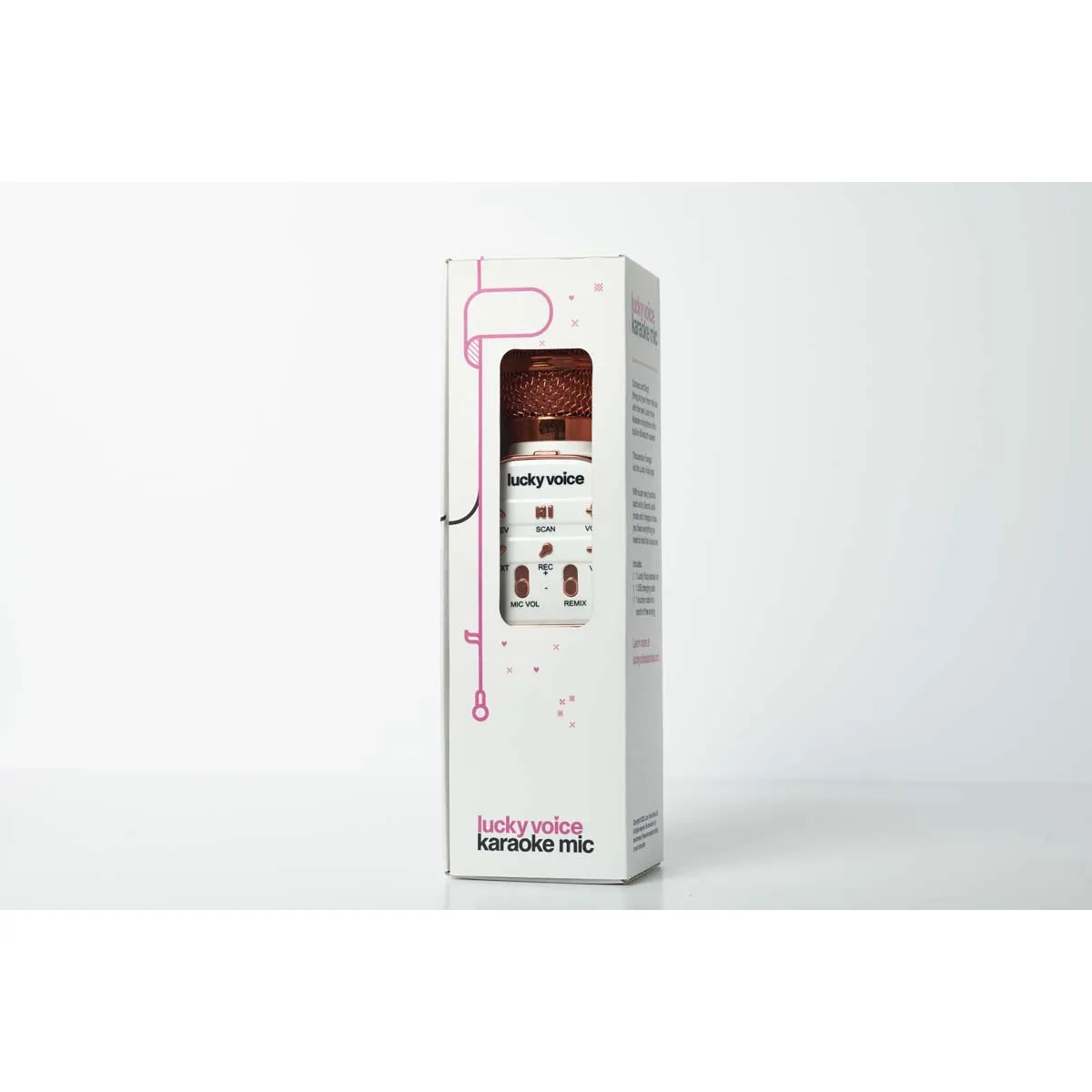 Lucky Voice Rose Gold Bluetooth Microphone