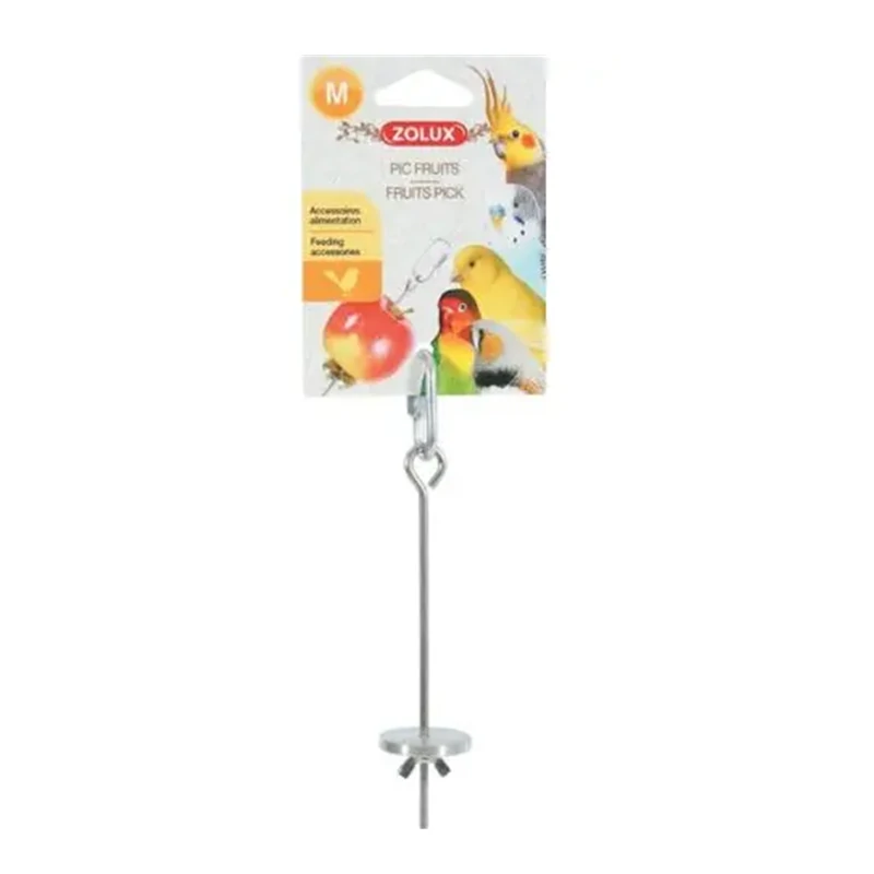 Zolux Soporte Metálico para Comedero de Fruta para Aves 25 cm