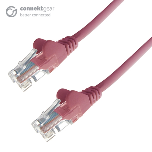 Group Gear Category 5e Network Cable for Network Device, Printer, Scanner, VoIP Device - 3 m - Pink