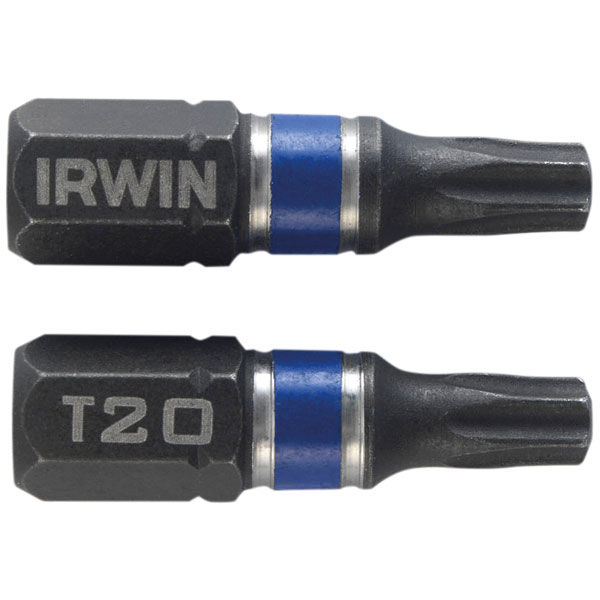 Irwin IRW1923331 Impact Screwdriver Bits TORX TX20 25mm (Pack 20)