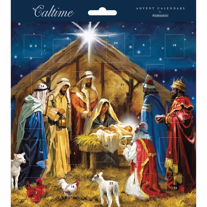 Traditional Advent Nativity Scene Calendar