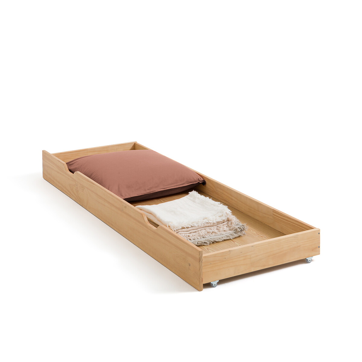 La Redoute Interieurs Jalun Oak Underbed Storage Drawer on Wheels by La Redoute