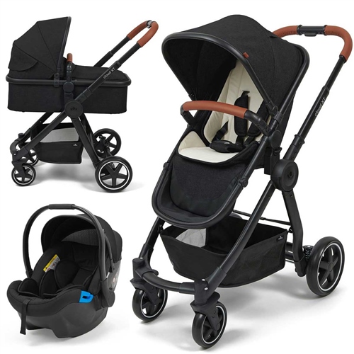 BabyLo Cloud XT inc. Carrycot + Adaptors - Grey
