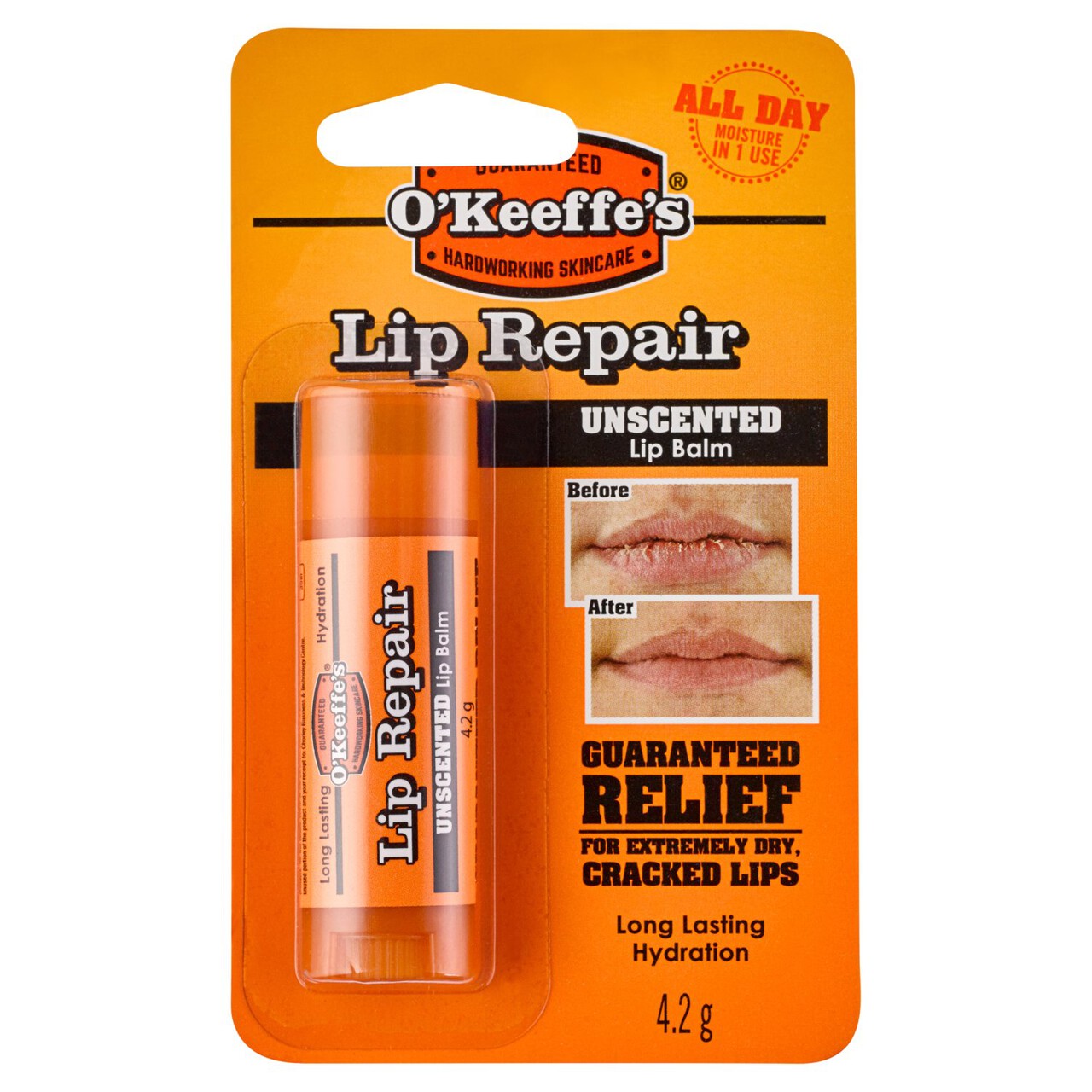 Gorilla O'Keeffe's Lip Repair Lip Balm Unscented Original 4.2g