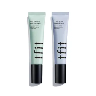 TFIT  - Cotton Veil Makeup Base - 2 Types #01 Pure Green
