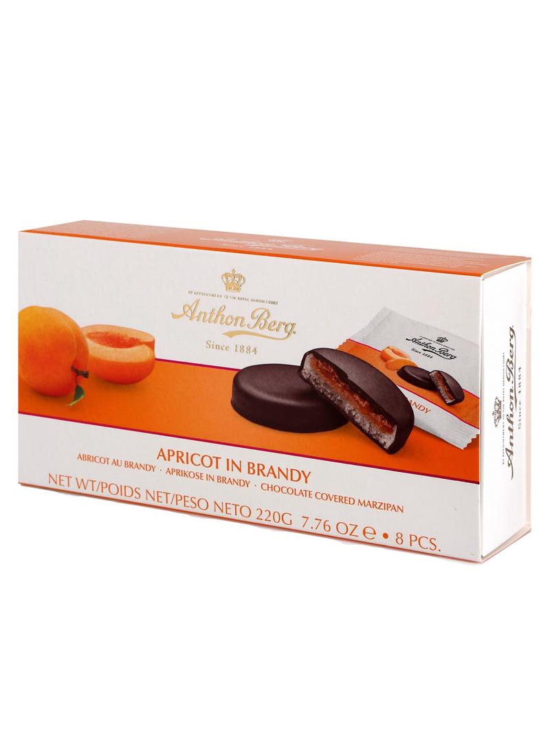 Jarrold Deli Other Brands Anthon Berg Apricots in Brandy in Dark Chocolate 220G