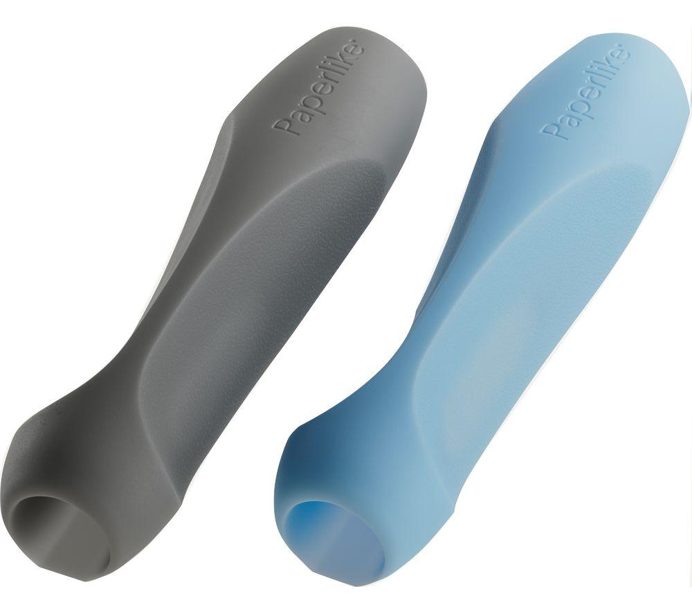 Paperlike V2 Pencil Grip - Pack Of 2, Blue & Charcoal, Black,blue