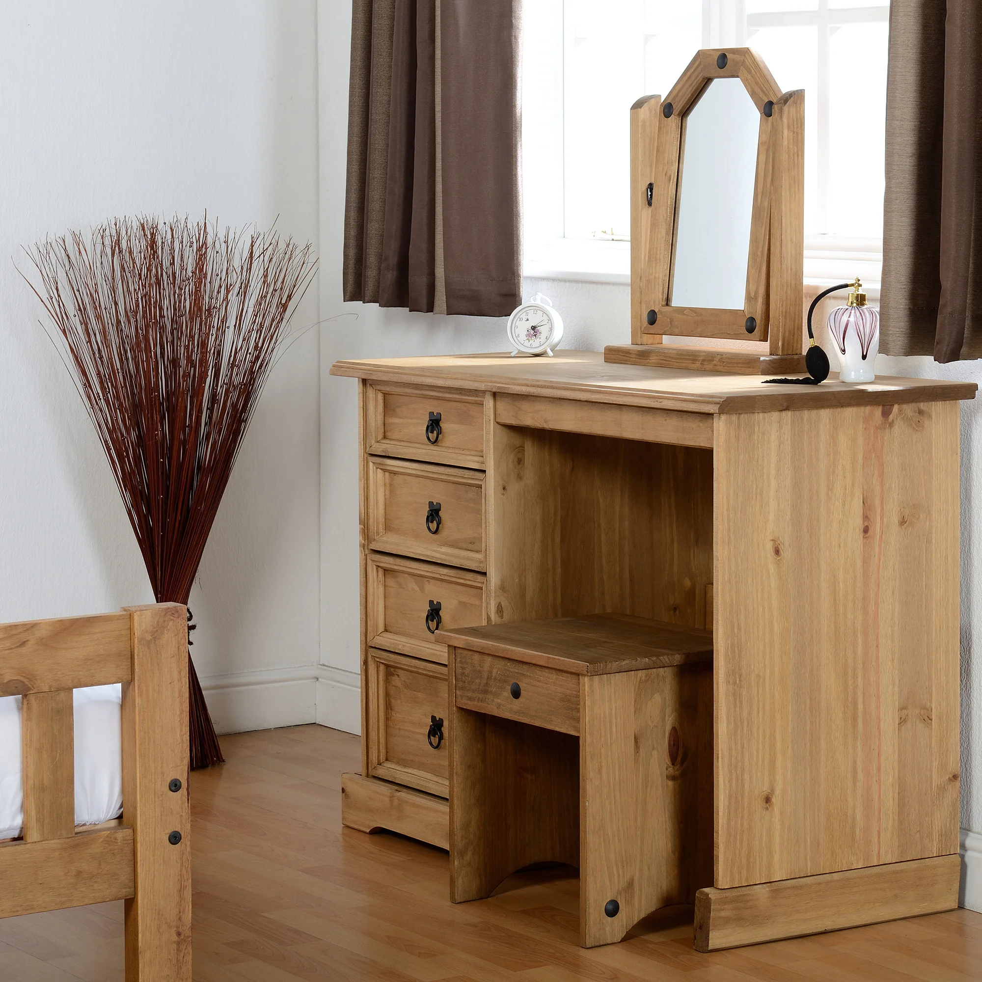 Dunelm Corona Dressing Table Natural