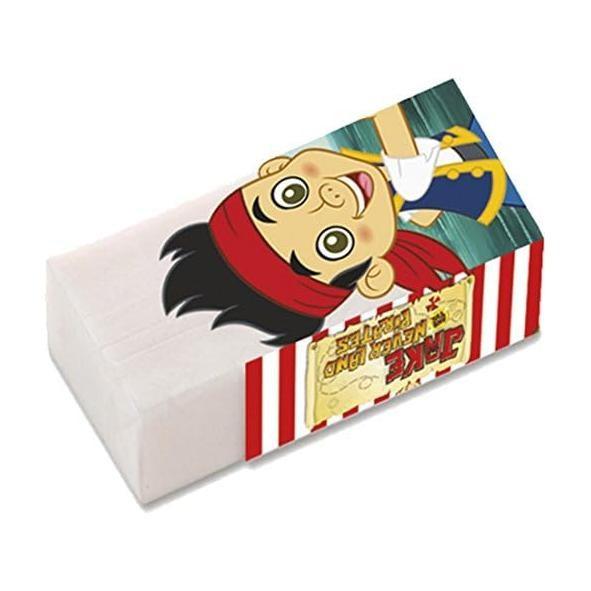 Pertemba FR - Office Supplies Jake And The Never Land Pirates Logo Erasers (Pack Of 4) Red/white/blue (One Size)