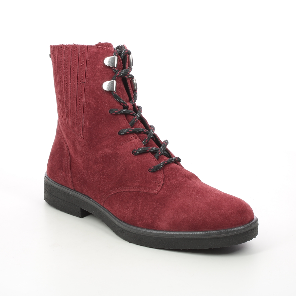 Legero 2000870-5100 Soana Lace Gtx Red Suede Womens Lace Up Boots