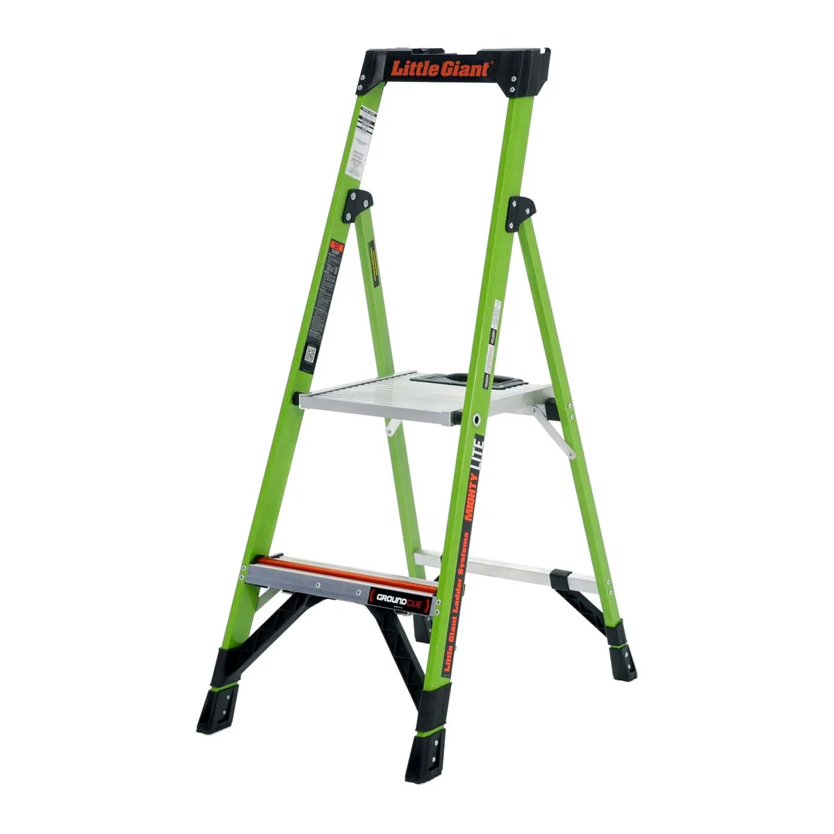 T.B. Davies Little Giant 2 Tread Mighty Lite HiViz GRP Fibreglass Step Ladder