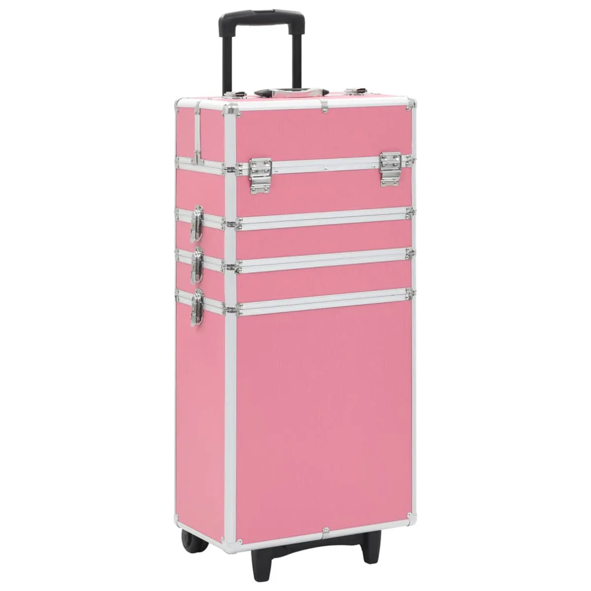 VidaXL Make-up Trolley Aluminium Pink