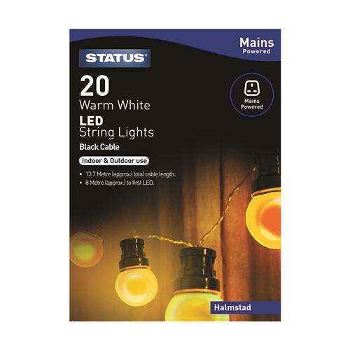 Status Halmstad LED String Lights - 20 Bulbs