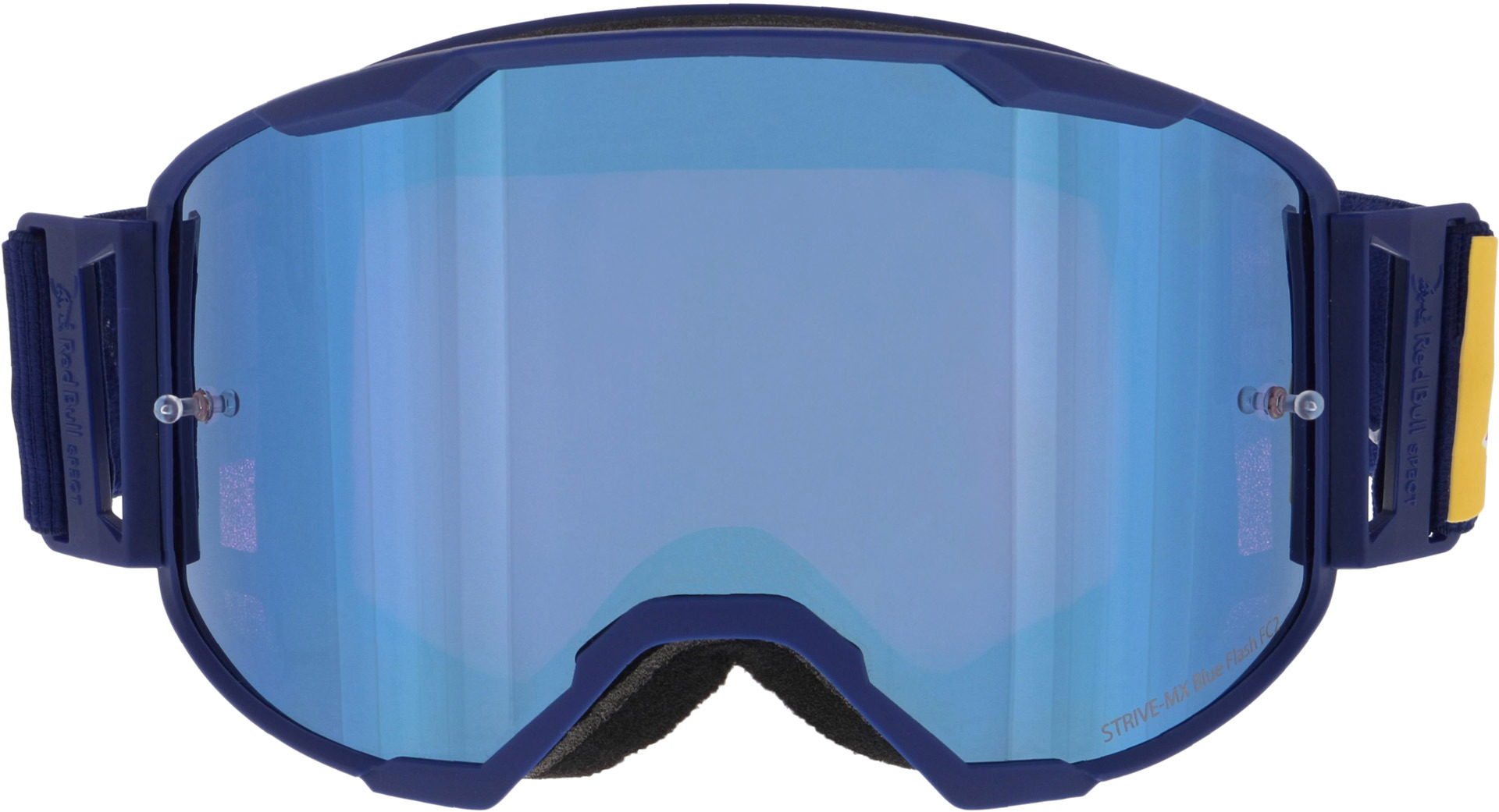  Red Bull SPECT Eyewear Strive Mirrored 001 Motocross Brille, mehrfarbig, mehrfarbig
