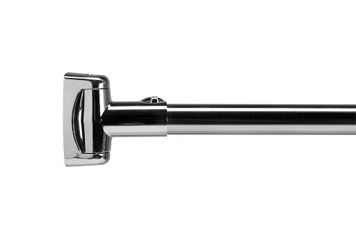 Premium 185cm Adjustable Straight Fixed Shower Curtain Rail gray