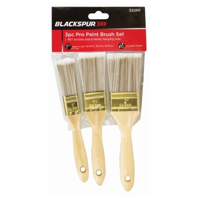 Blackspur 3Pc Pro Paint Brush Set