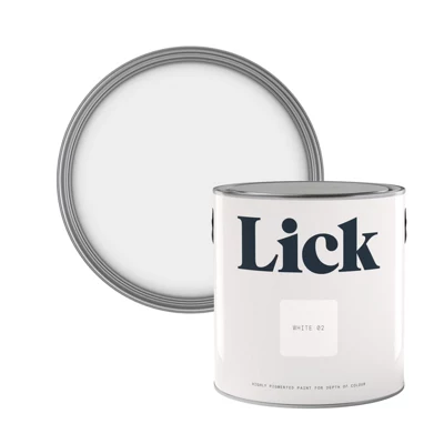 Lick White 02 Matt Emulsion Paint, 2.5L