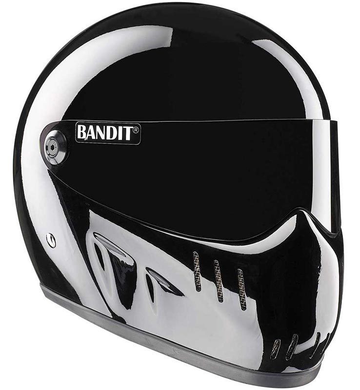 Bandit XXR Motorcycle Helmet, black, Size L, black, Size L