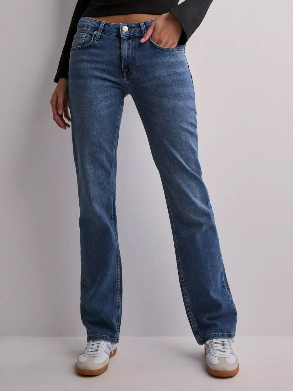  - Low waist jeans - Blå - Low Waist Straight Leg Jeans - Jeans