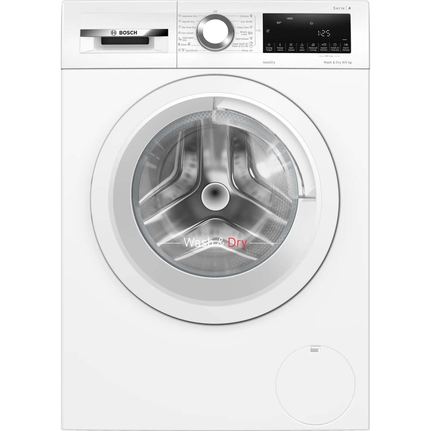Bosch Series 4 WNA144V9GB 9 kg Washer Dryer - White, White