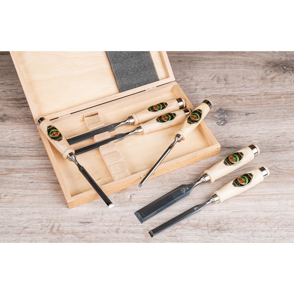 KIRSCHEN 1101 6 Piece Bevel Edge Chisel Set