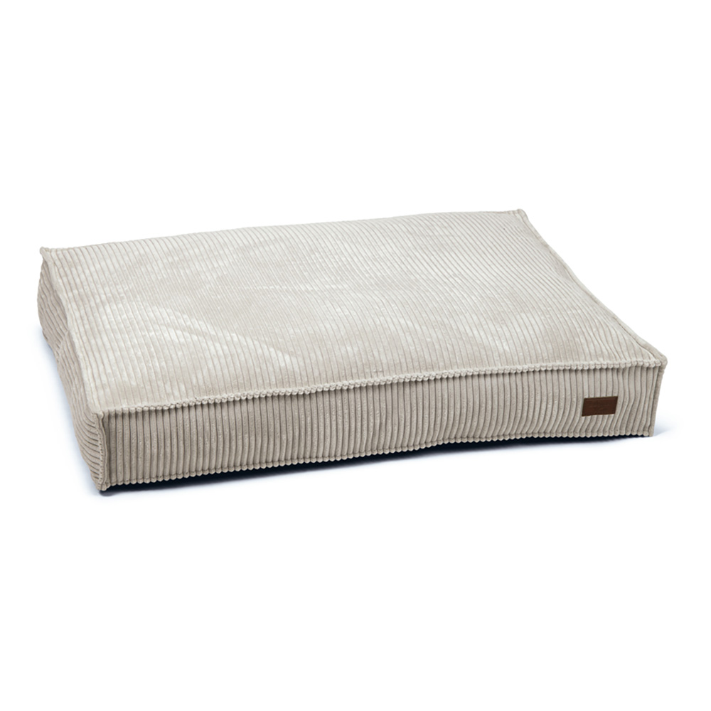 Designed By Lotte Dog Cushion Ribbed 100x70x15 cm Light Grey