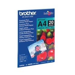 Brother BP71GA4 (A4) 260g/m2 Premium Plus Glossy Photo Paper (20