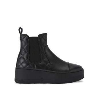 Carvela Women's Ankle Boot Black Leather Connected