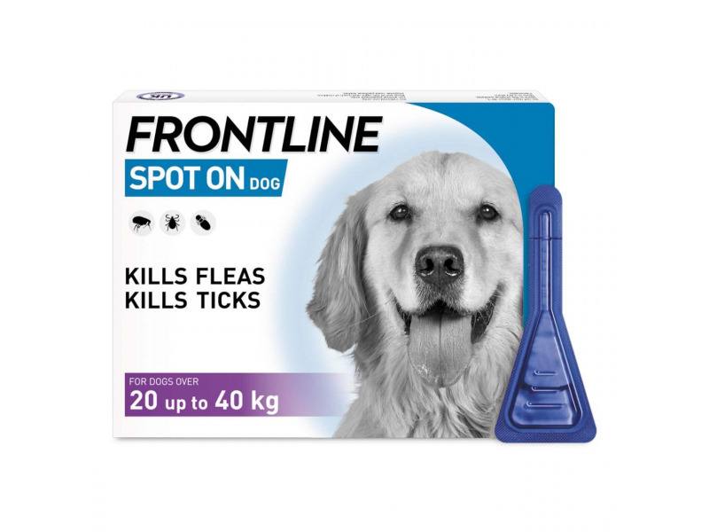 Frontline Spot On Flea & Tick Treatment Dog Large Dog (20-40kg) 3 Pack