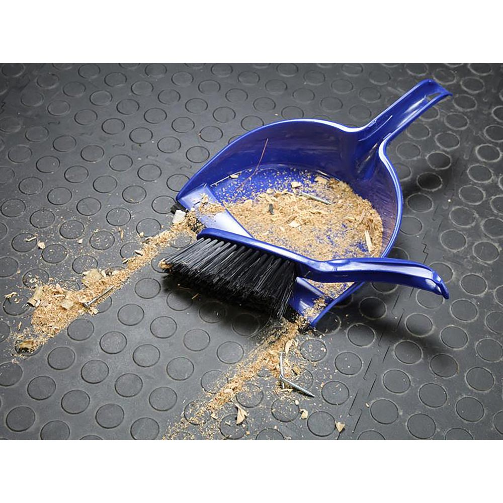 Faithfull FAIBRDUSTSET Dustpan & Brush Set Plastic (220mm)
