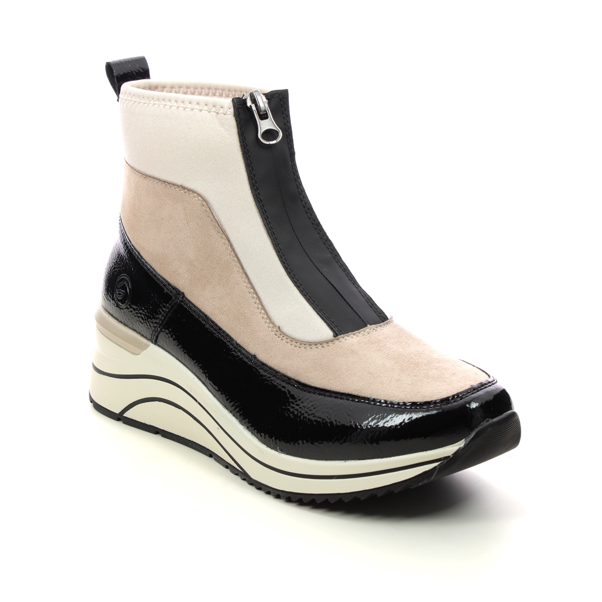 Remonte D0T71-60 Ladies Beige Zipper Boots Colour: Beige, Size: 41