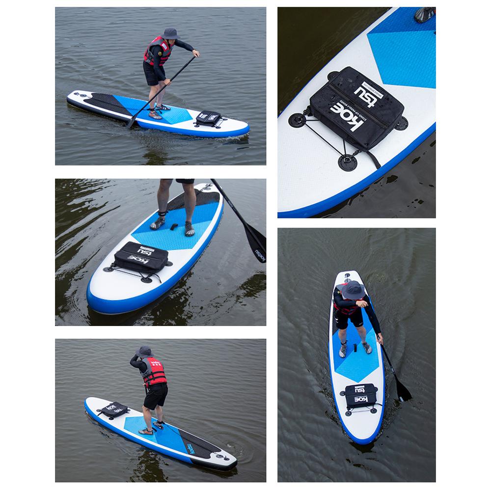 VehicleKit Waterproof Paddle Board Bag StandUp Paddleboard Cooler Bag with Carry Handle Large Capacity Smooth black