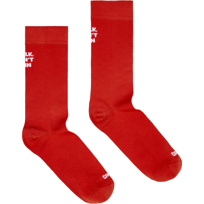 Camper Socks Pyratex - Unisex Socks - Red, Size L, Cotton Fabric