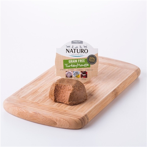 Naturo Adult Cat Grain Free Turkey Mousse, 85g X8