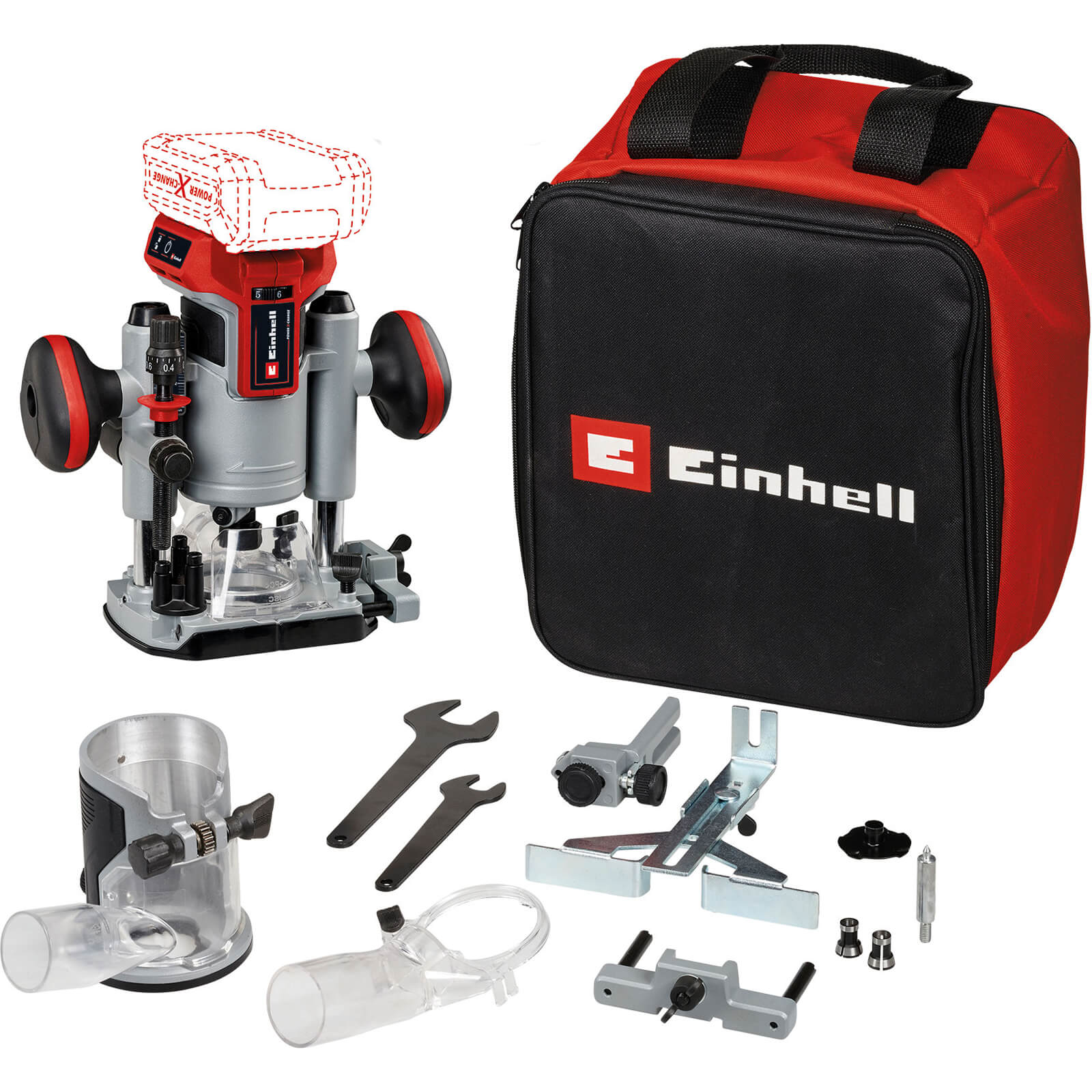 Einhell TP-RO 18 Li BL 18v Cordless Brushless Plunge & Trim Router Set No Batteries No Charger Bag