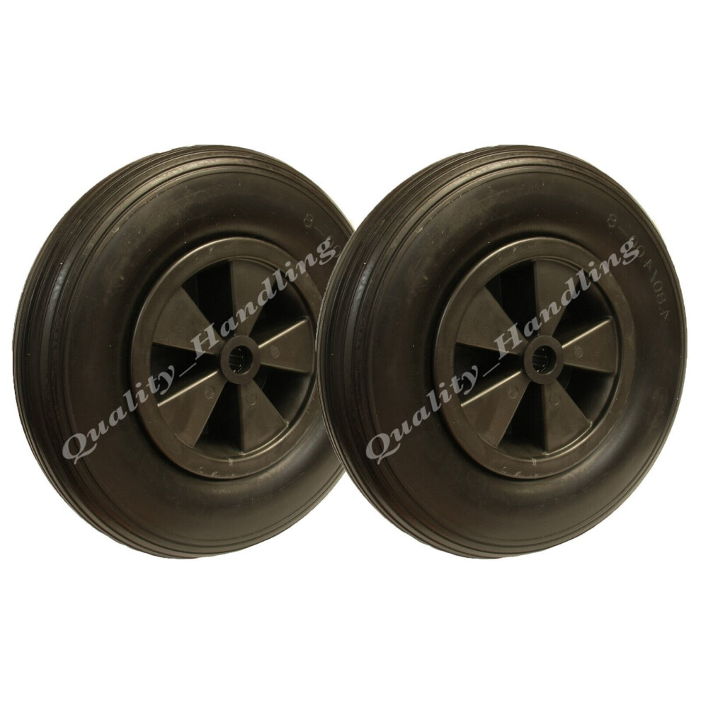 Parnells 16" 4.80/400-8 puncture proof roller bearing wheelbarrow - set of 2