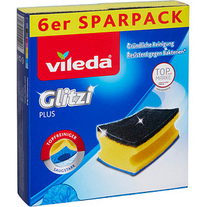 Vileda Superior Clean Dishwashing Sponges - 6 Pack
