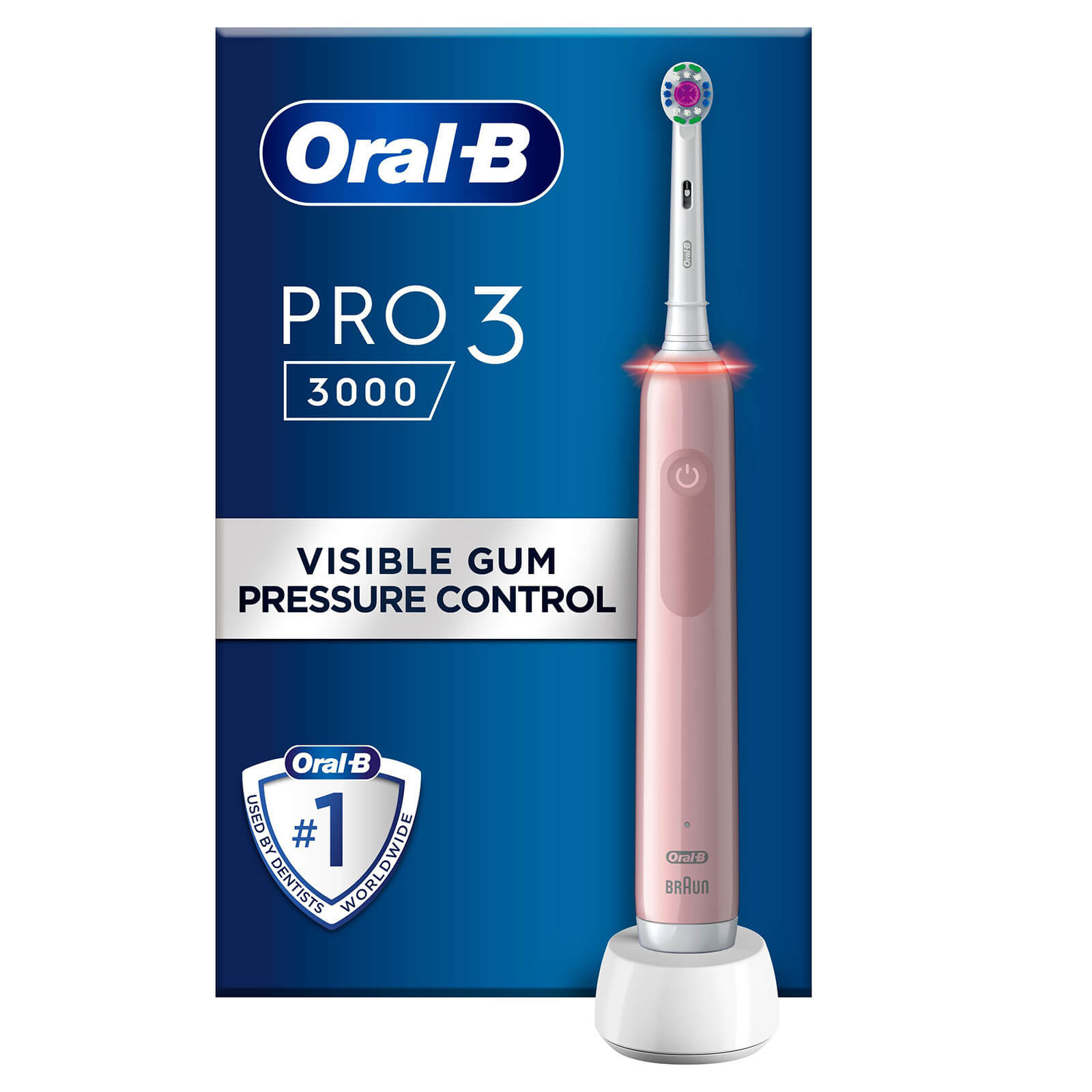 Oral B Oral-B Pro 3 3000 3D White Electric Toothbrush - Pink