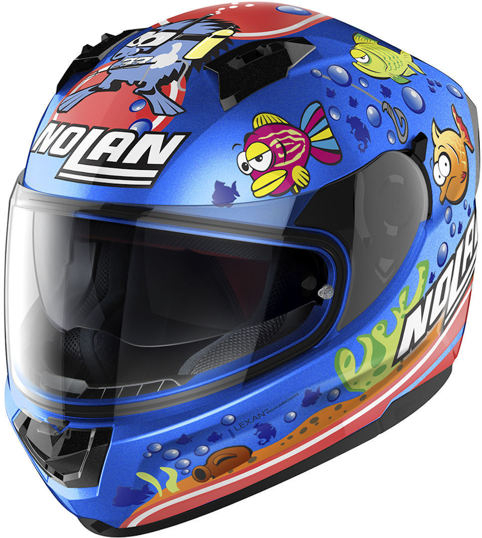 Nolan N60-6 Gemini Replica M. Melandri Aquarium Helmet, multicolored, Size S, multicolored, Size S