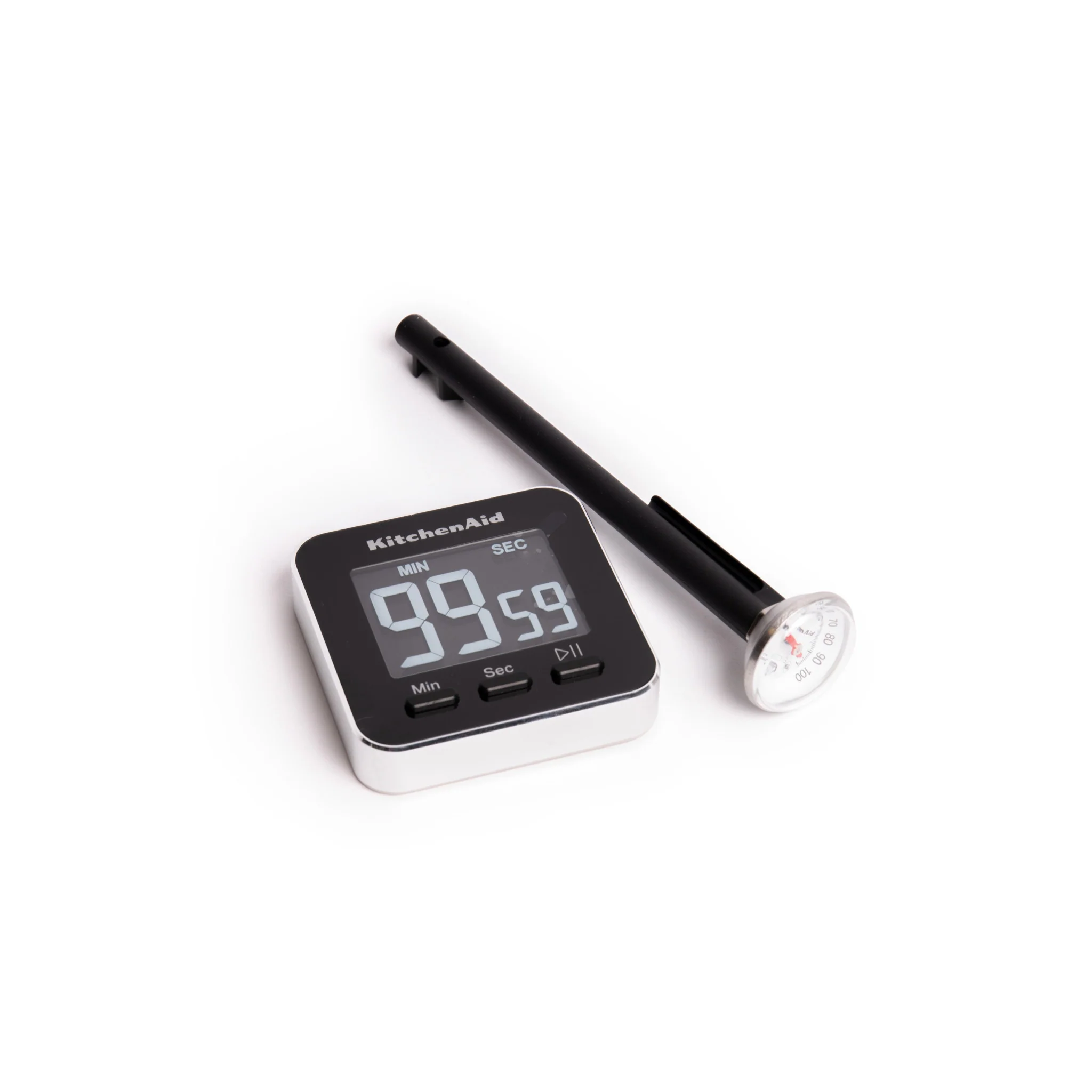 KitchenAid Set of Magnetic Digital Timer with Backlight and Instant Read Digital Thermometer