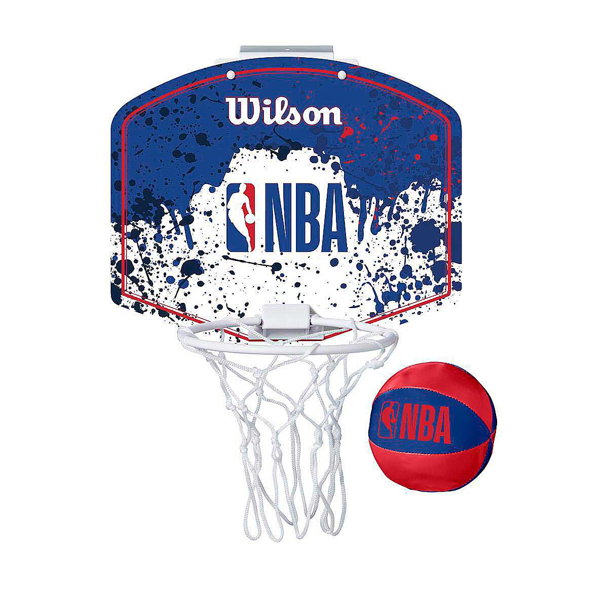 Wilson Nba Team Mini Hoop, Red/white/blue, Unisex, Balls & Gear, Wtba1302nbard