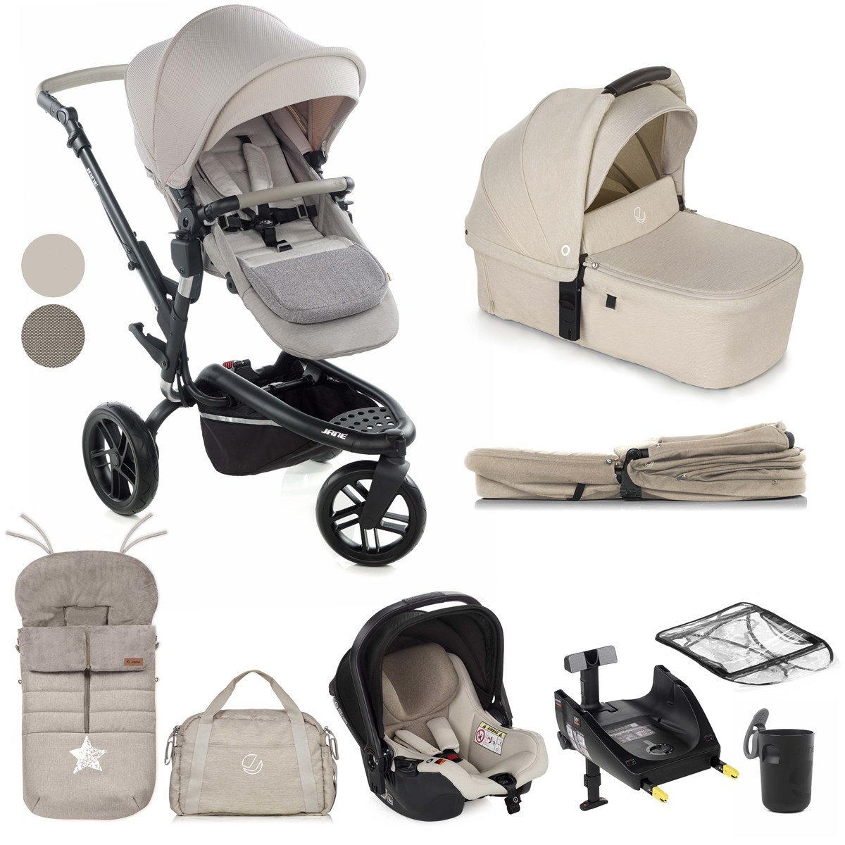  Trider + Sweet + Koos iSize R1 - 10 Piece Travel System Bundle