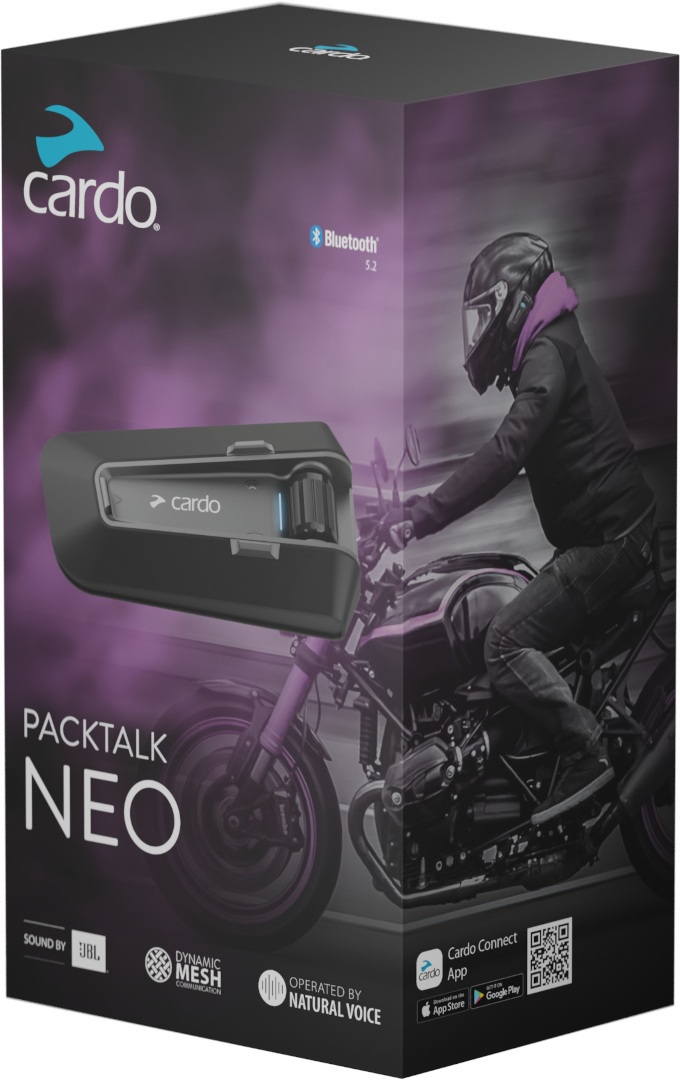 Cardo Packtalk Neo Bluetooth Intercom System - Single Pack
