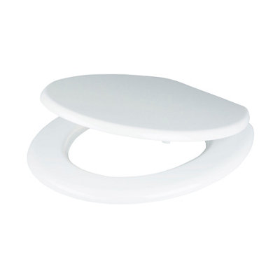 GoodHome Palmi White Round Standard Close Toilet Seat