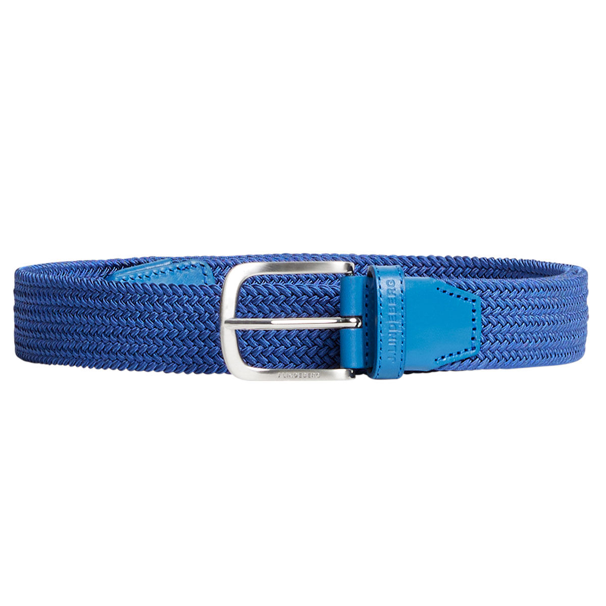 J Lindeberg J.Lindeberg Men's Bernhard Elastic Golf Belt, Mens, Nautical blue, 85 cm | American Golf