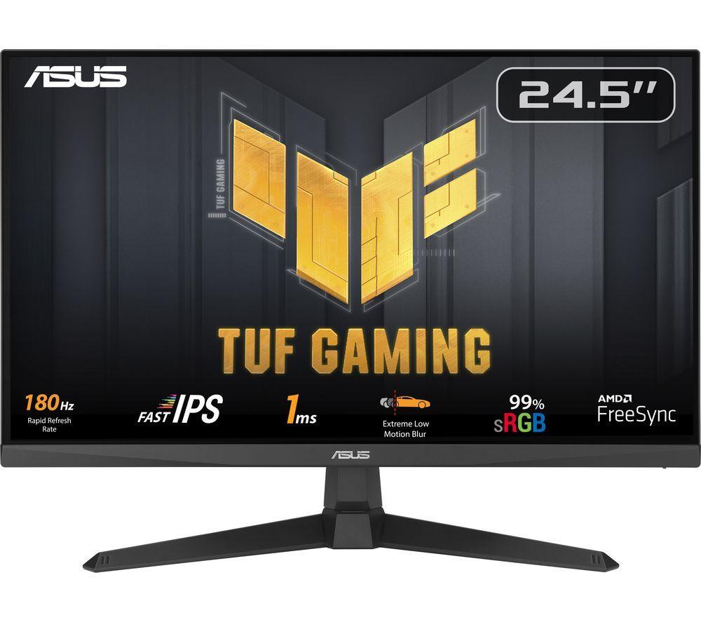 Asus Tuf Vg259q3a Full Hd 24.5" Ips Lcd Gaming Monitor - Black, Black