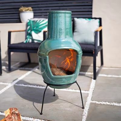 La Hacienda Trentham Clay Chiminea (H) 82.2Cm X (W) 38Cm