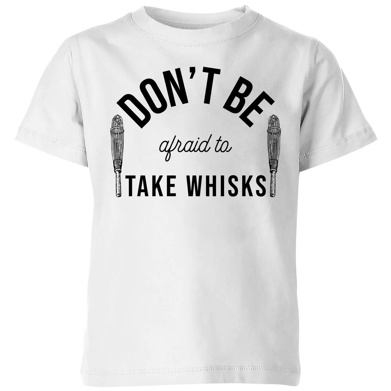 By IWOOT Cooking Don't Be Afraid To Take Whisks Kids' T-Shirt - 3-4 Years - White | kids