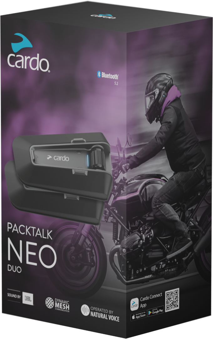 Cardo Packtalk Neo Bluetooth Intercom System - Duo Pack