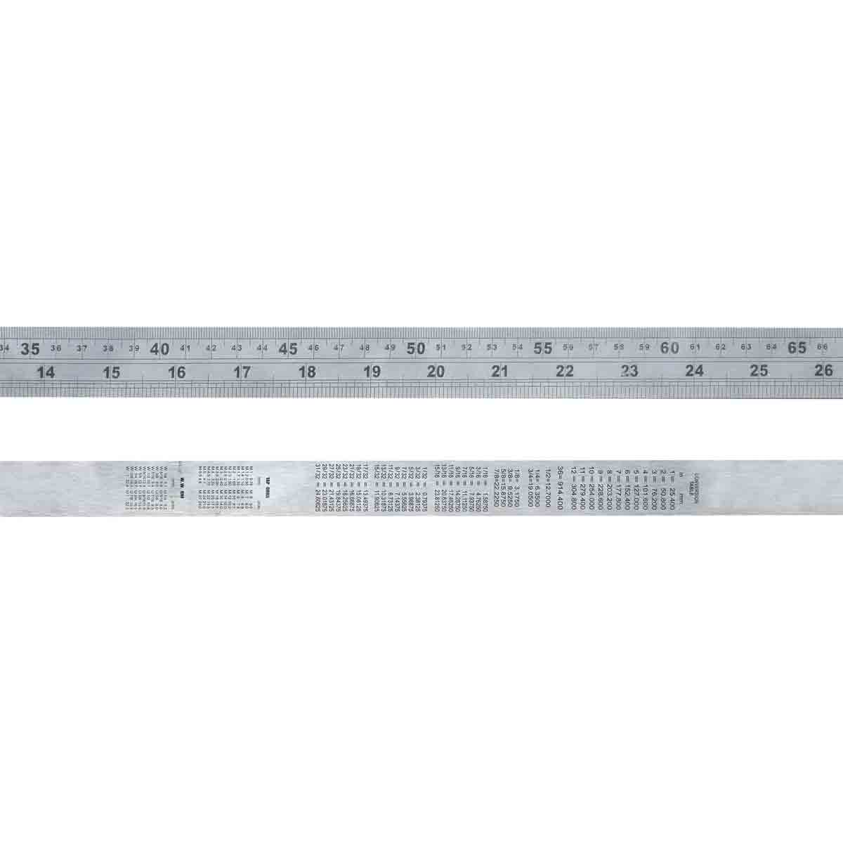 Faithfull Steel Rule 1m / 39in X 30mm Fairule1000s